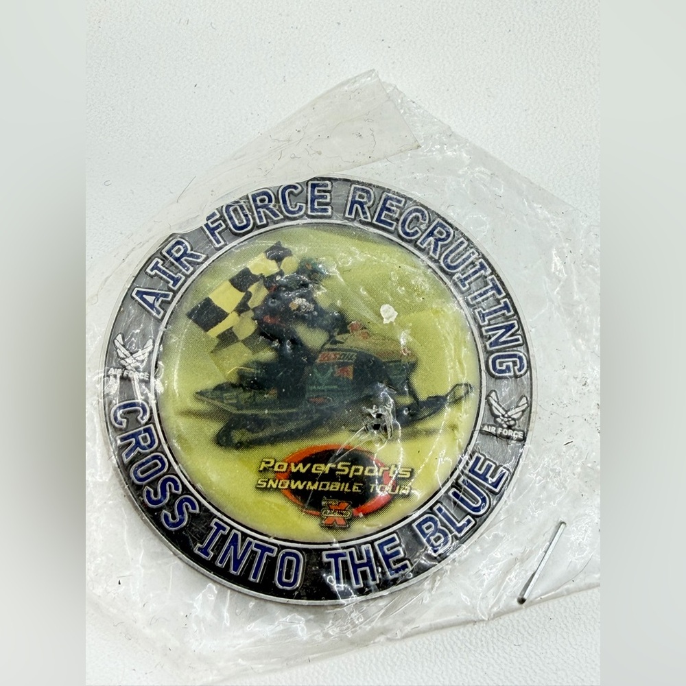 New USAF Air Force Recruiting Challenge Coin Cross Into The Blue Power Sports